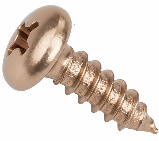 8A125SPP0Z/CH 8A X 1 1/4 PHIL PAN SMS ZINC PT.CHAMPAGNE